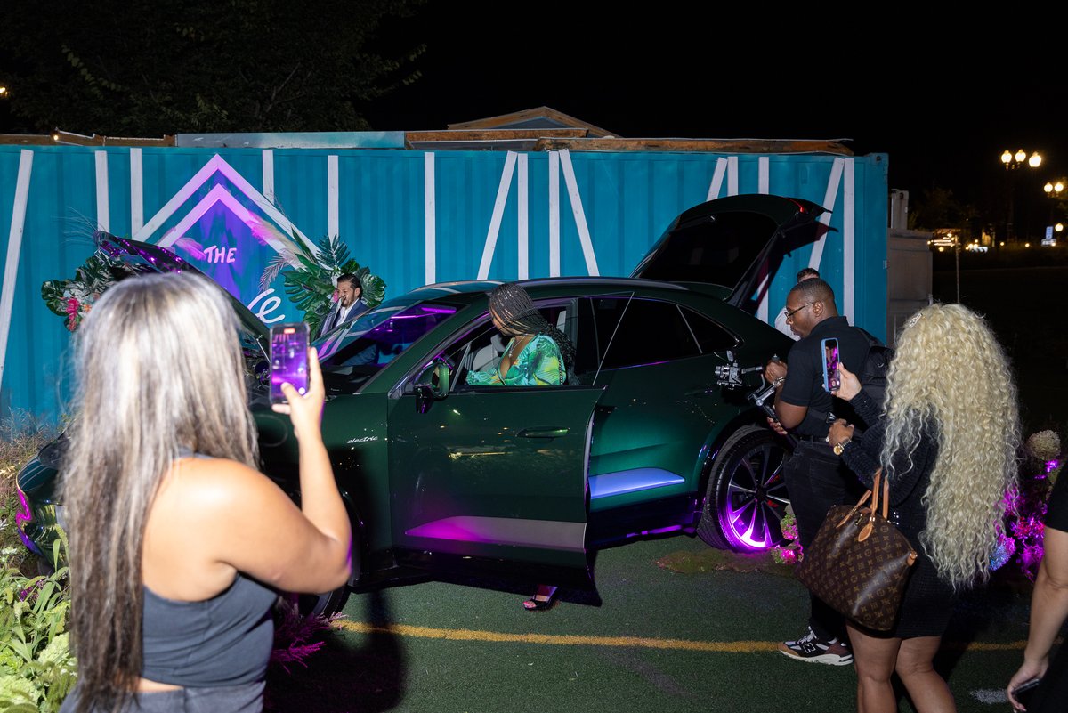 ArlPorsche's tweet photo. What a night! Porsche Arlington's Night at the Tropics was a blast, featuring the exclusive unveiling of the 2025 All-Electric Macan. Big thanks to @thecove_dc, @hq.dc.house, and @sdlcreativestudios for making it unforgettable! #PorscheArlington #ElectricMacan #2025ElectricMacan https://t.co/uxDXOPn5D9