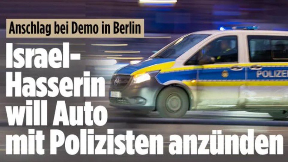 Was macht man im Land mit so vielen radikalen Judenhassern, die unsere Polizisten bluten sehen wollen? Eig. müsste man solche Personen abschieben. 

Spoiler: Illegale Migration wird noch mehr solcher aggressiven Personen mit sich bringen.

Tja, Realität und Wahrheit ist bitter.