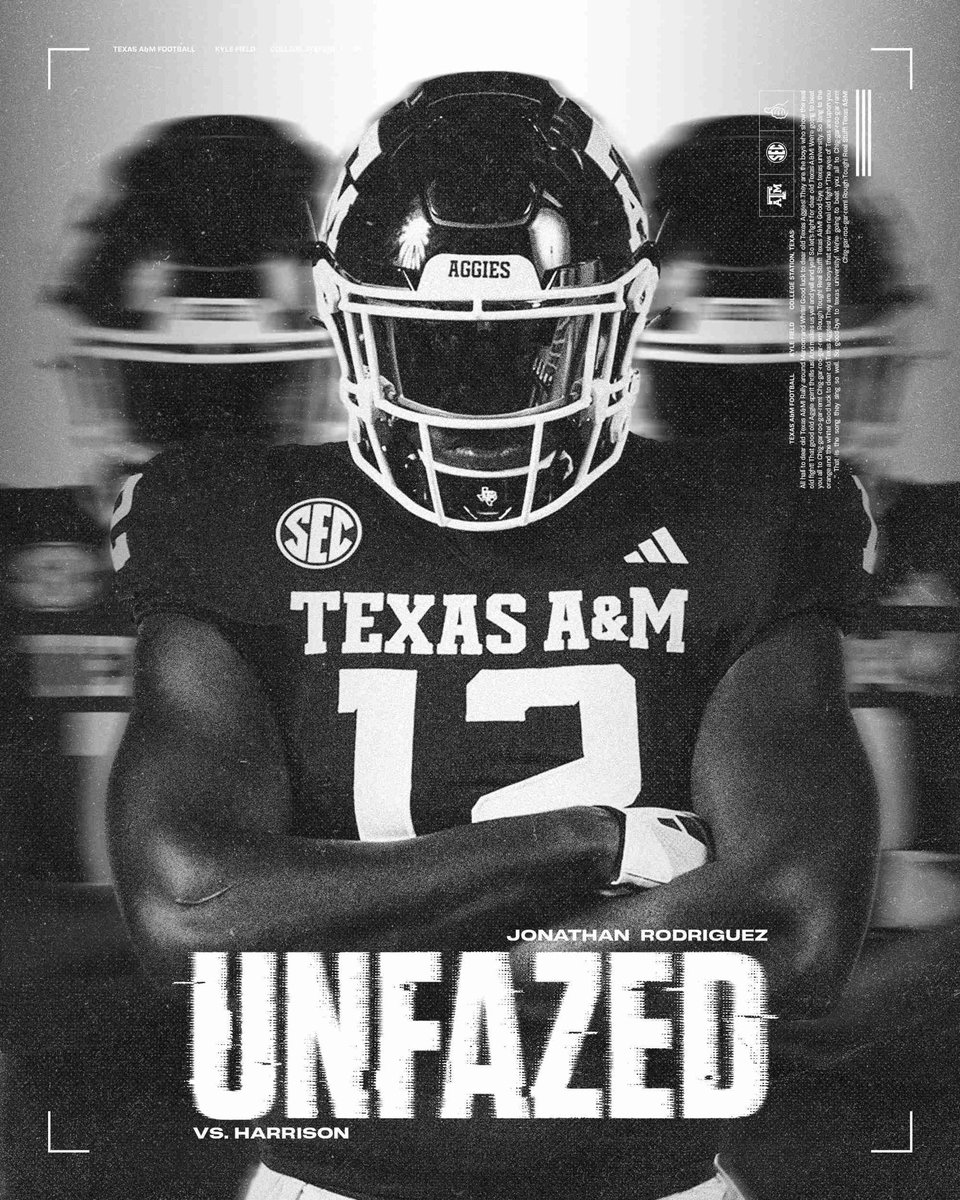 Thank you <a href="/AggieFootball/">Texas A&M Football</a> <a href="/Coach_Dougherty/">Patrick Dougherty</a> <a href="/CoachMikeElko/">Coach Mike Elko</a> <a href="/CMiddletonJr/">Calvin Middleton Jr.</a> <a href="/Coach_Dry_/">Coach Matt Dry</a> <a href="/CoachReid99/">Kareem Reid</a>