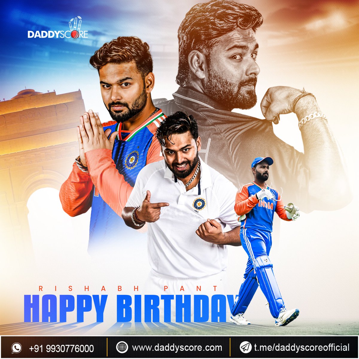 CricXScore's tweet photo. Happy Birthday, Rishabh Pant! π π
To the man with explosive shots and unmatched energy, we wish you a year filled with tons of sixes, epic wins, and continued success! π₯
#HappyBirthdayRishabhPant #CricketStar #delhicapitals #WicketKeepingWizard #RishabhPant #CricketFamily https://t.co/xATlXupceZ
