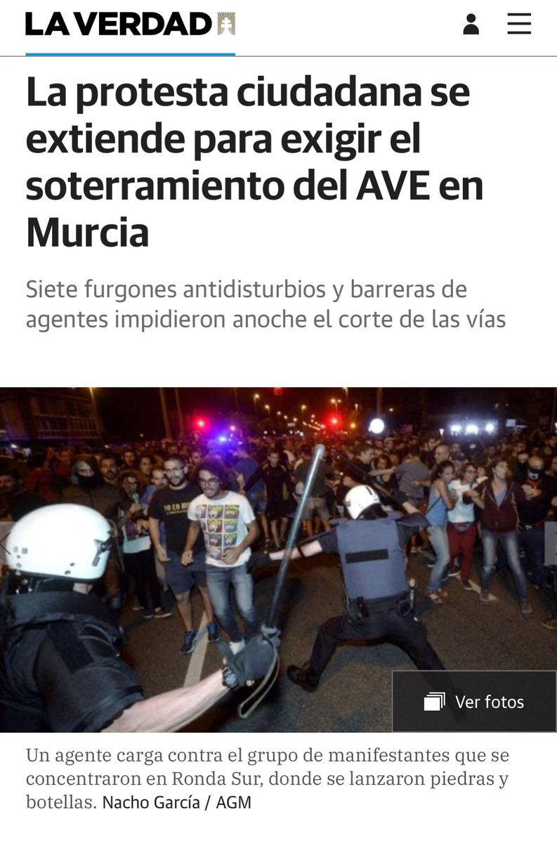 Fue un delegado del Gobierno del Partido Popular el que mandó apalear a los vecinos y vecinas que lucharon por el soterramiento.