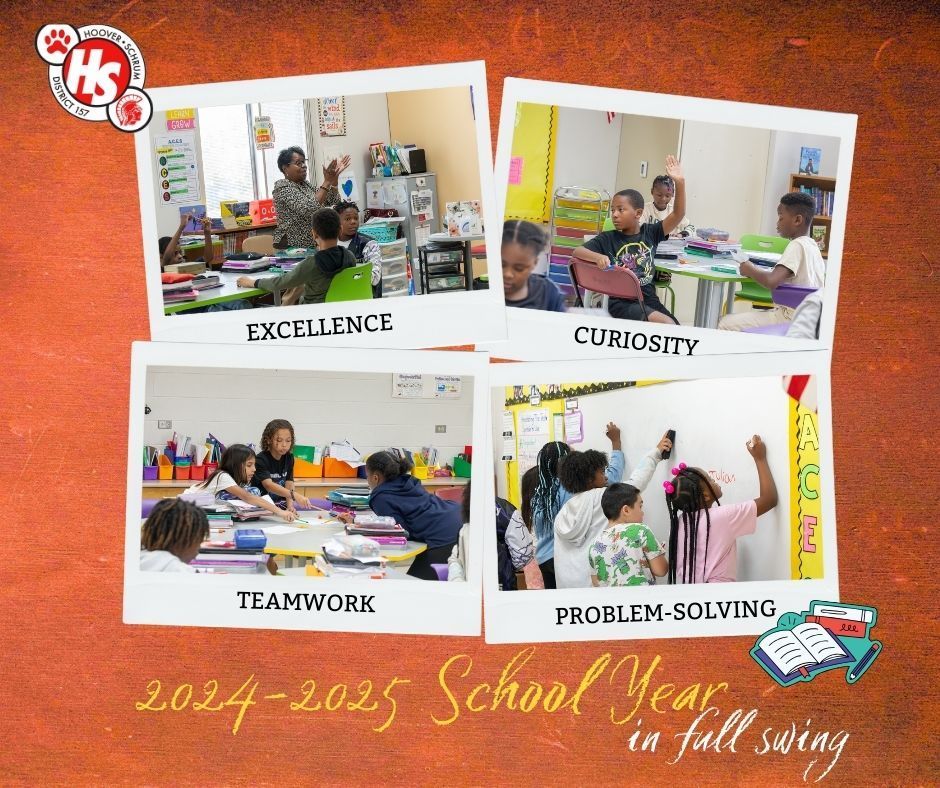 Hsdist157's tweet photo. Our students are back in the swing of learning and are eager to reach their academic goals for the year. 

#NurturingExcellence #FutureLeaders #HooverElementary #LifeatHSSD157 https://t.co/zWzNemfQrP