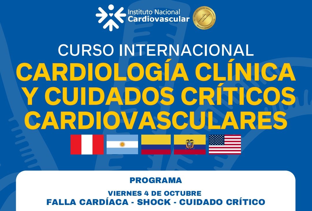 leonardo_seoane's tweet photo. Muchas gracias al Comité Científico del Curso Int. de Cardiología y Cuidados Críticos CV del #INCOR por la invitación para disertar respecto a ACM en SC post IAM y #ECPR. ✈️ 🇵🇪 https://t.co/dP5OUiXZXP