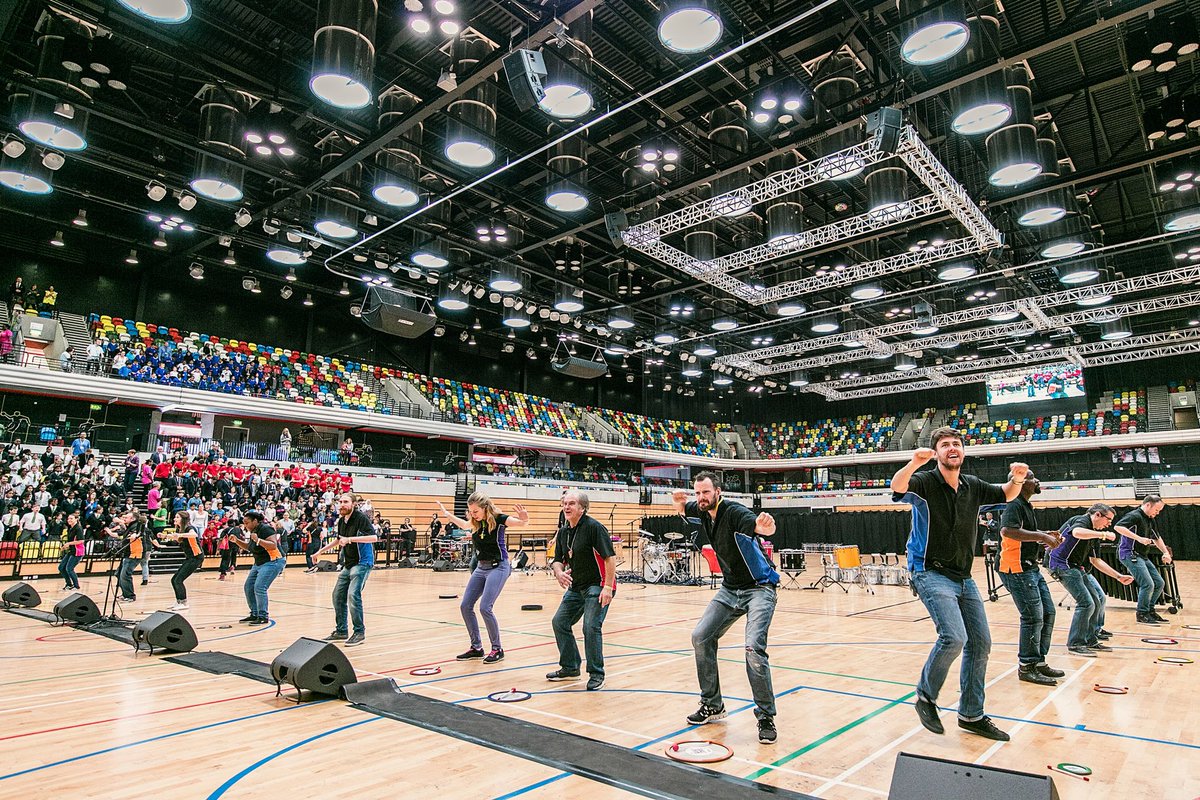 inspireworksuk's tweet photo. 8 years ago today we broke the @GWR 
for the largest drumming lesson raising awareness of @StreetChildUtd using @remopercussion Sound Shapes at the Olympic Park in London with 1,827 children! @rhythmwellnessyou 
@remormc https://t.co/AvIQcgKjaX