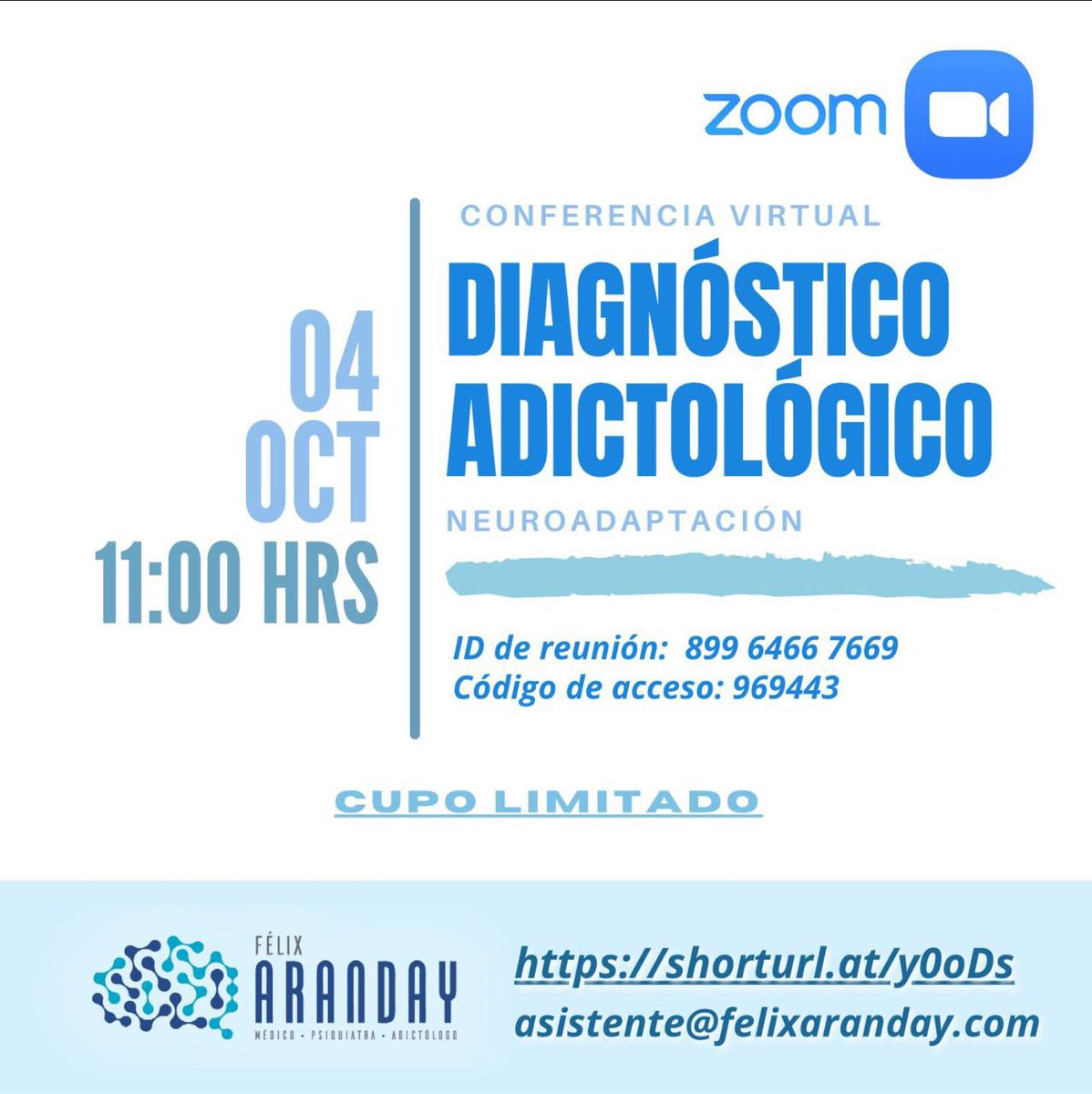 ArandayMD's tweet photo. La primera causa de recaída es cuando tratas de probar que te puedes autocontrolar en el consumo de alcohol, tabaco y drogas. 

¿Quieres saber por qué? 

Mañana conéctate a la charla on line, entrada gratuita. 

#AlcoholicosAnonimos #4y5paso #AA #TerapiaPsicologica #Anexo https://t.co/O3DF4mh2cH