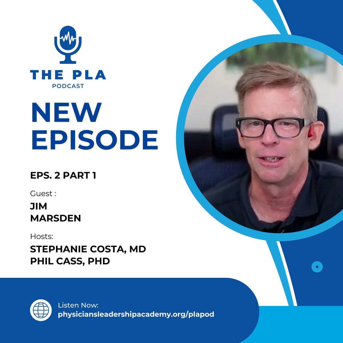 The second episode of the PLA Podcast is here! And it’s a two-parter! We’re joined by PLA faculty member Jim Marsden to discuss the causes of physician burnout. Keep a look out for part 2 coming soon! Listen now on Apple Podcasts, Spotify, Amazon Music, or physiciansleadershipacademy.org/plapod