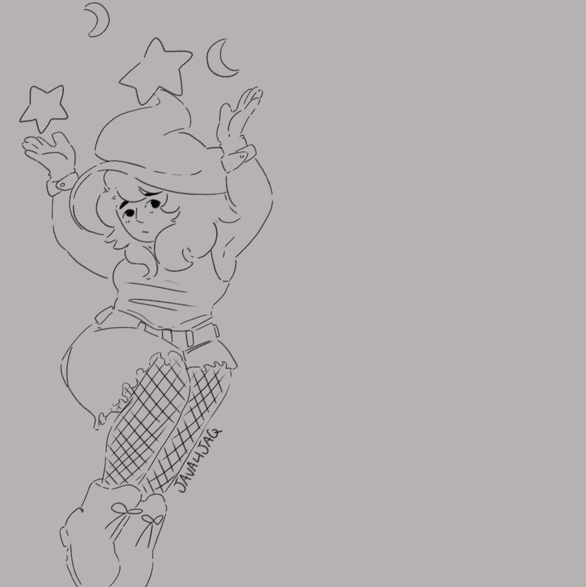 java4jaq's tweet image. My vent art! All lined up, but I'm not gonna color it teehee