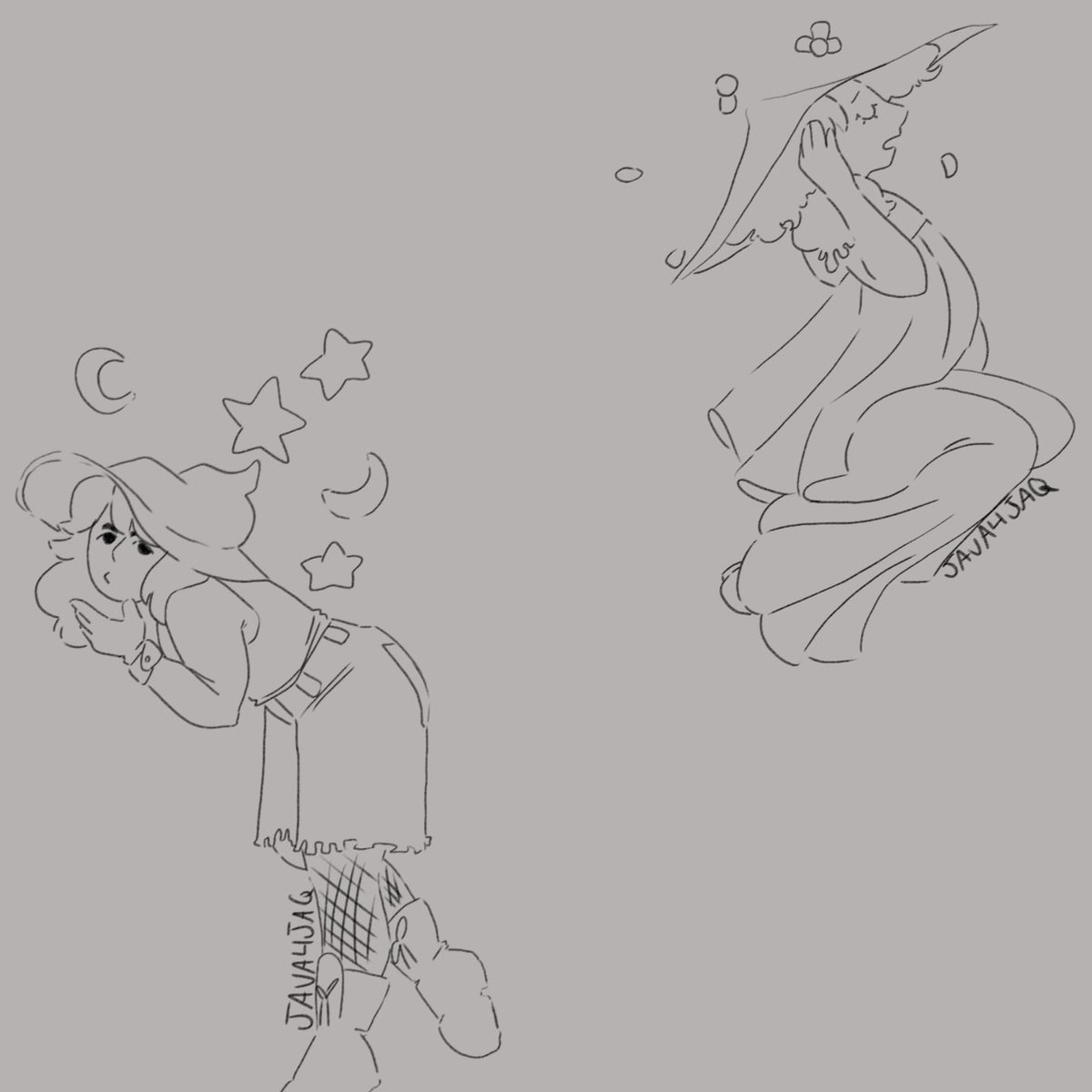 java4jaq's tweet image. My vent art! All lined up, but I'm not gonna color it teehee