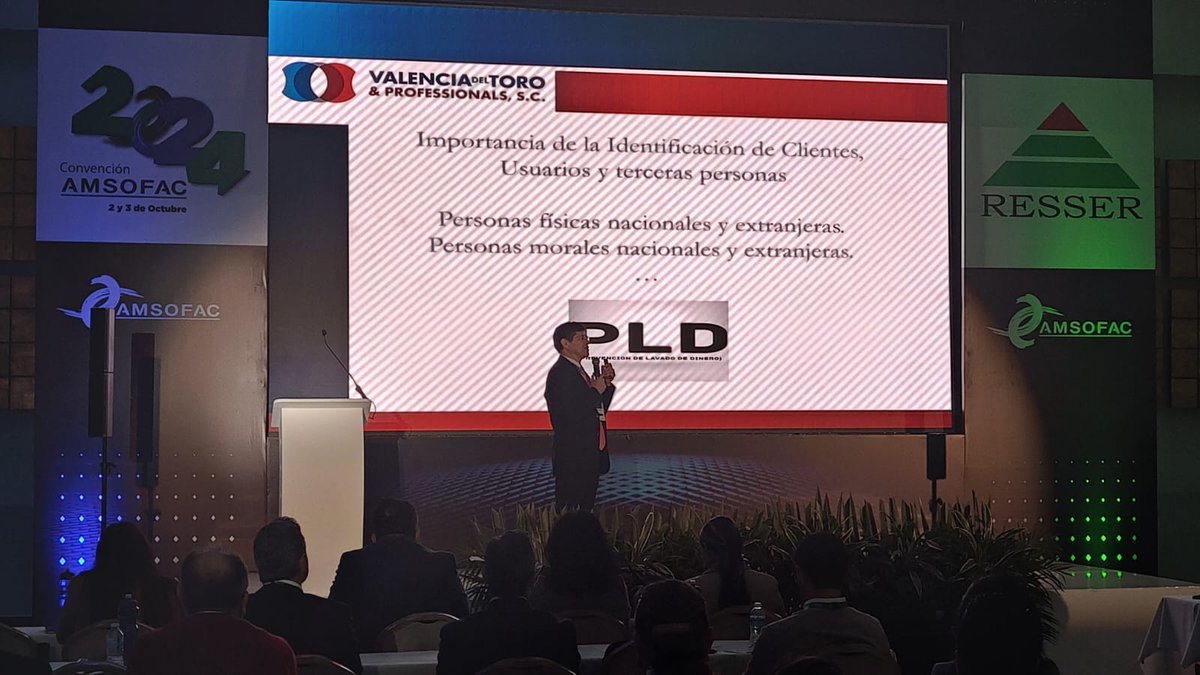 amsofac's tweet photo. #Continuando con el #SegundoDía de la #ConvenciónAMSOFAC2024...
#DamosInicio a nuestra siguiente #conferencia...
⚠¿Cómo proteger a tu empresa de los riesgos del lavado de dinero?📷 📷#PLD,
@RalValenciadel1 socio director de @TIPSDEVALENCIA, compartirá sus conocimientos

#AMSOFAC https://t.co/ywts9lKOb9