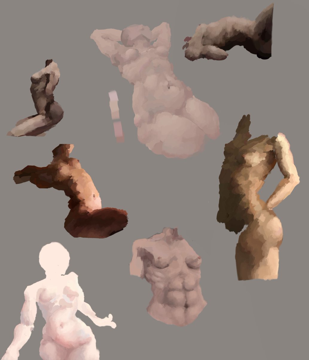 DrawsSan's tweet photo. I remembered twitter is not just a space for artists but also one that's lose on nudity. Therefore here is my art practice with perfectly acceptable subjects. https://t.co/O7WwBoq5kw