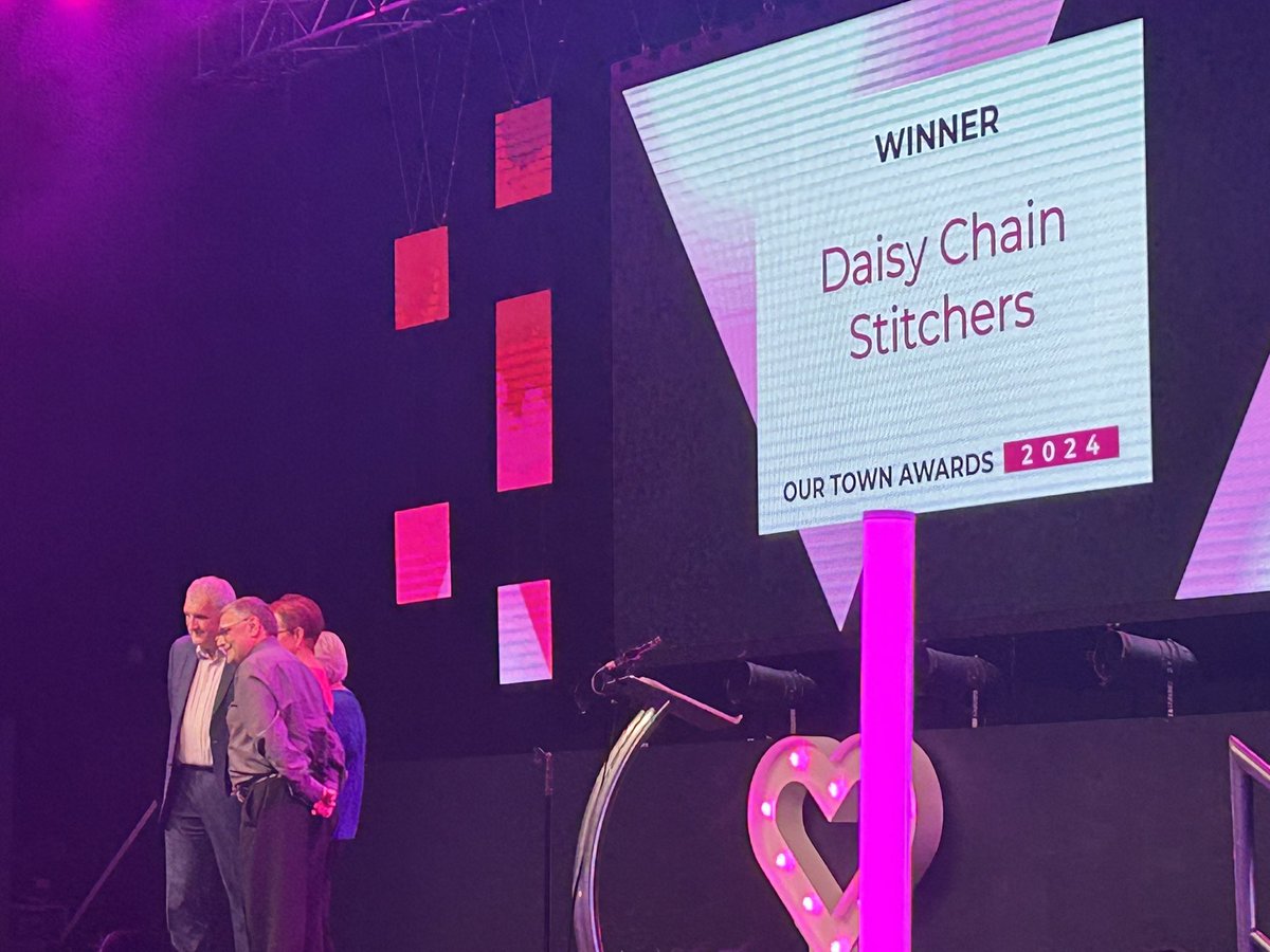 Alison Mckenzie-Folan (@alisonmc_f) on Twitter photo Many congratulations πππππOur Community Initiative Award goes to the Daisy Chain Stitchers πΌ who help bring people together to tackle loneliness #OurTown24 <a href="/WiganCouncil/">Wigan Council</a> Many congratulations πππππOur Community Initiative Award goes to the Daisy Chain Stitchers πΌ who help bring people together to tackle loneliness #OurTown24 <a href="/WiganCouncil/">Wigan Council</a>