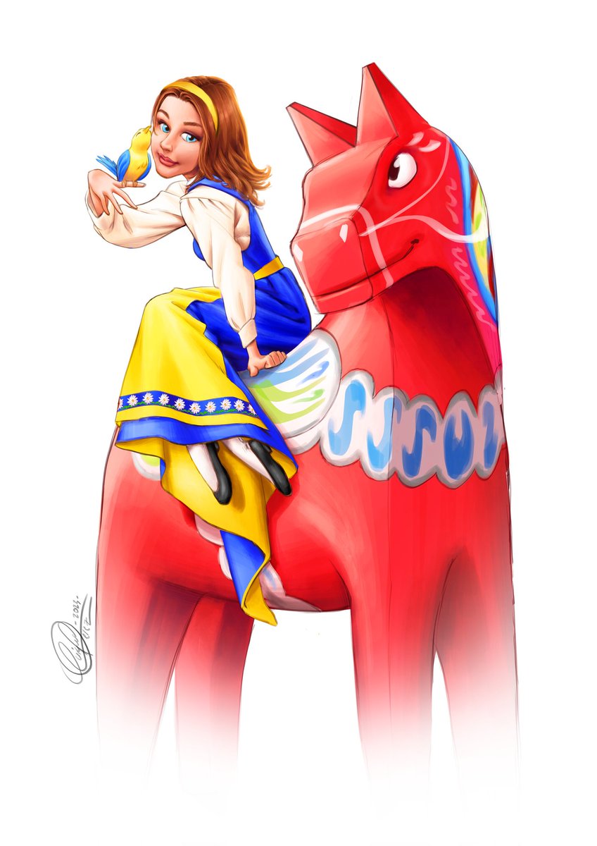 A Swedish Princess

My take on a Swedis Disney Princess based on a swedish friend of mine! #disneyprincess #sverige #swedishprincess #ida #illustration #fanart #disneyfanart