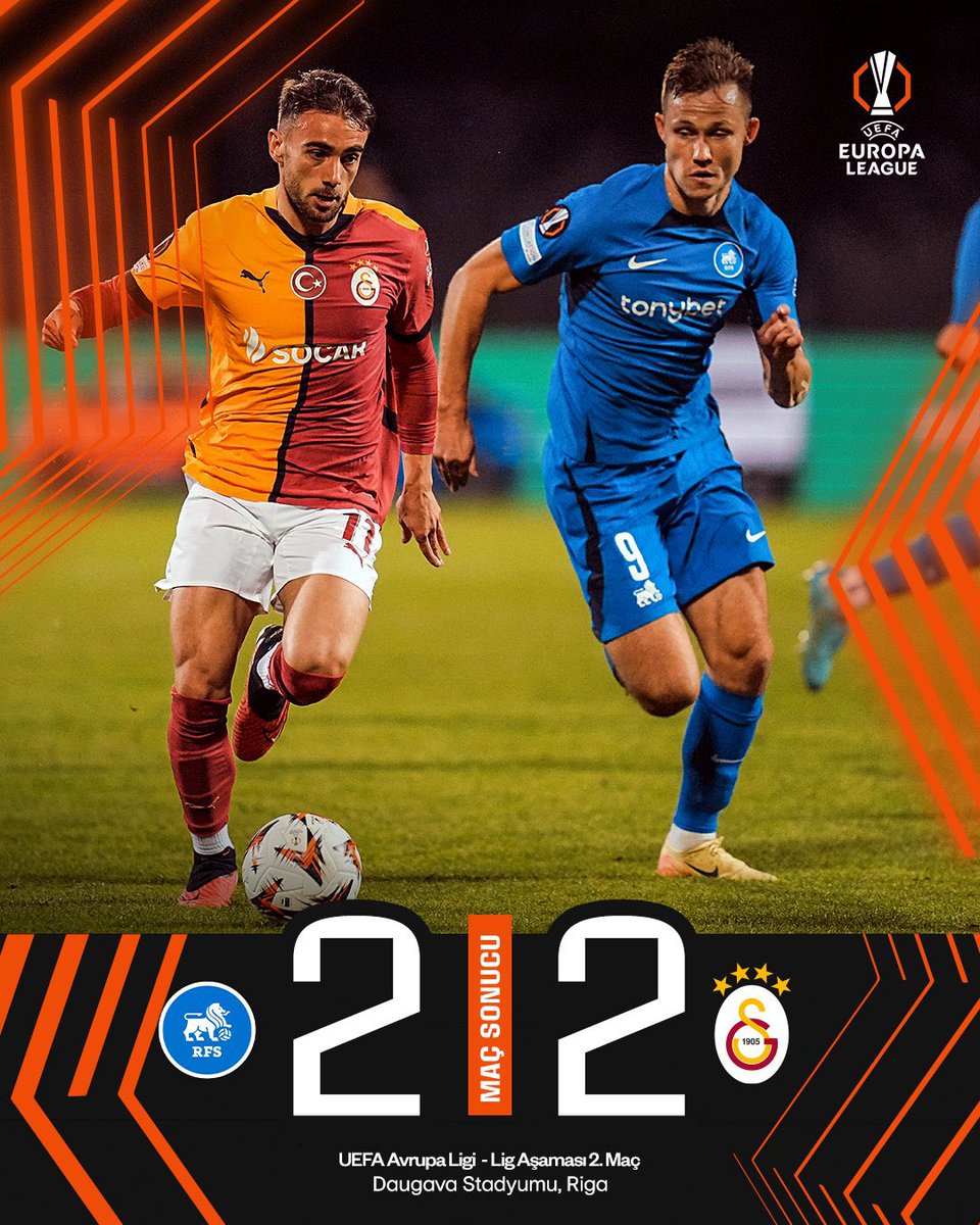 ScouTurk's tweet photo. 🇹🇷 Galatasaray 2:2 FC Riga 🇱🇻
Speechless.
#Galatasaray #FCRiga https://t.co/X4jJ0DRWdz