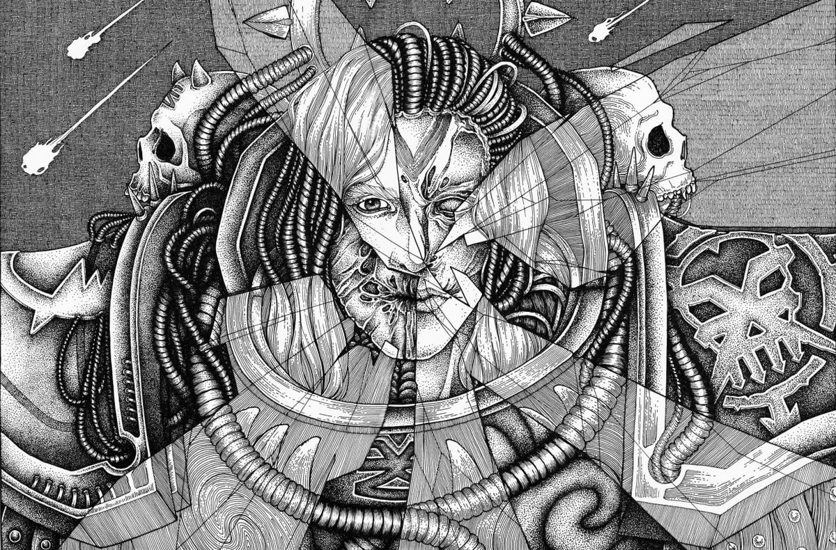 blackquanau's tweet image. Ангрон и его жизнь как одна большая несправедливость. Все еще считаю &quot;Раба Нуцерии&quot; одной из самых жутких книг примаршьего цикла.
#warhammer #primarchs #angron #wh40k #worldeaters