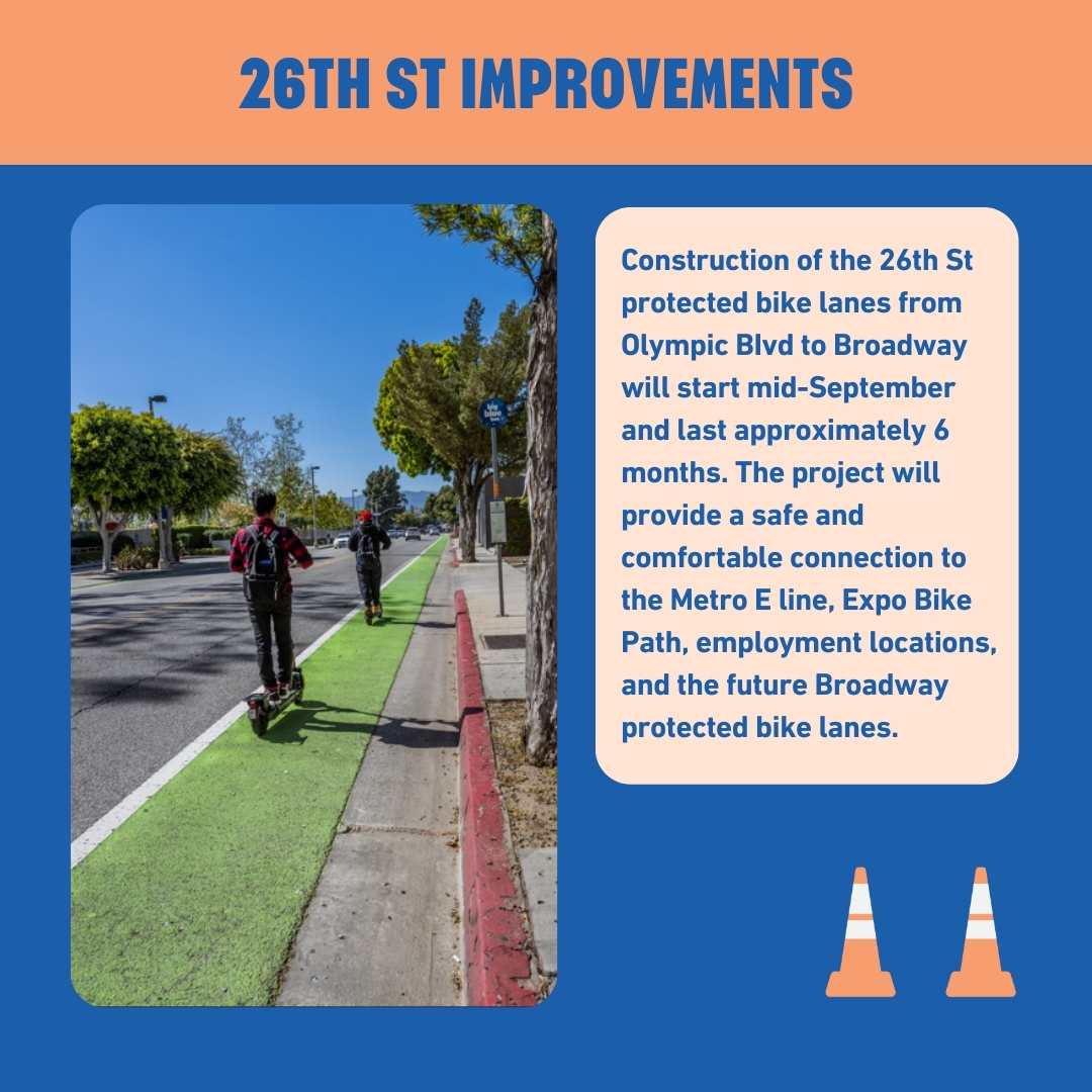 santamonicacity's tweet image. The Bergamot area is transforming into a safer, greener space for all! These upgrades that support multimodal transportation &amp;amp; make it easier to go car-free for #WeekWithoutDriving. Visit ow.ly/J6jo50TySr0 to get a free 7-day @BigBlueBus pass! #GoSaMo #TakeTheFriendlyRoad