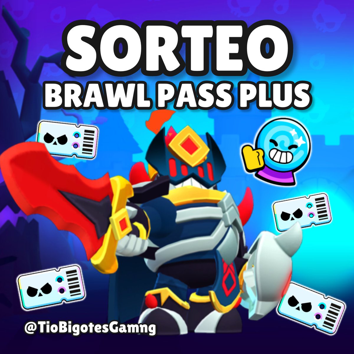 El Tío Bigotes Gaming (@tiobigotesgamng) on Twitter photo SORTEO / GIVEAWAY BRAWL PASS PLUS BRAWLOWEEN 🎃
- Sígueme <a href="/TioBigotesGamng/">El Tío Bigotes Gaming</a>
- RT ♻️ y Like ❤️
- Menciona a dos amigos
Termina el 10 de septiembre
#BrawlStars SORTEO / GIVEAWAY BRAWL PASS PLUS BRAWLOWEEN 🎃
- Sígueme <a href="/TioBigotesGamng/">El Tío Bigotes Gaming</a>
- RT ♻️ y Like ❤️
- Menciona a dos amigos
Termina el 10 de septiembre
#BrawlStars