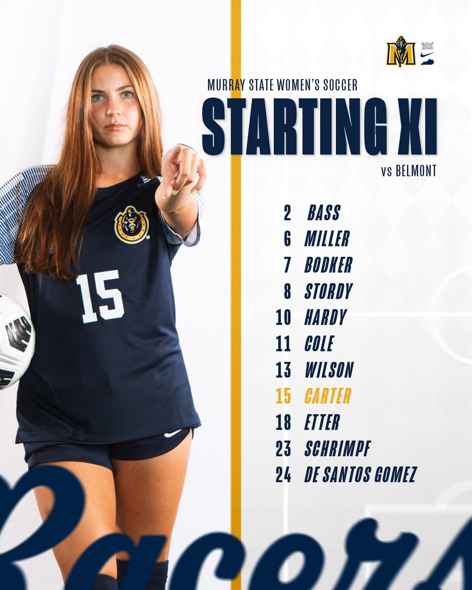 RacersSoccer's tweet photo. The Starting XI vs. Belmont ✅

#GoRacers🏇 https://t.co/2eblERxdjE