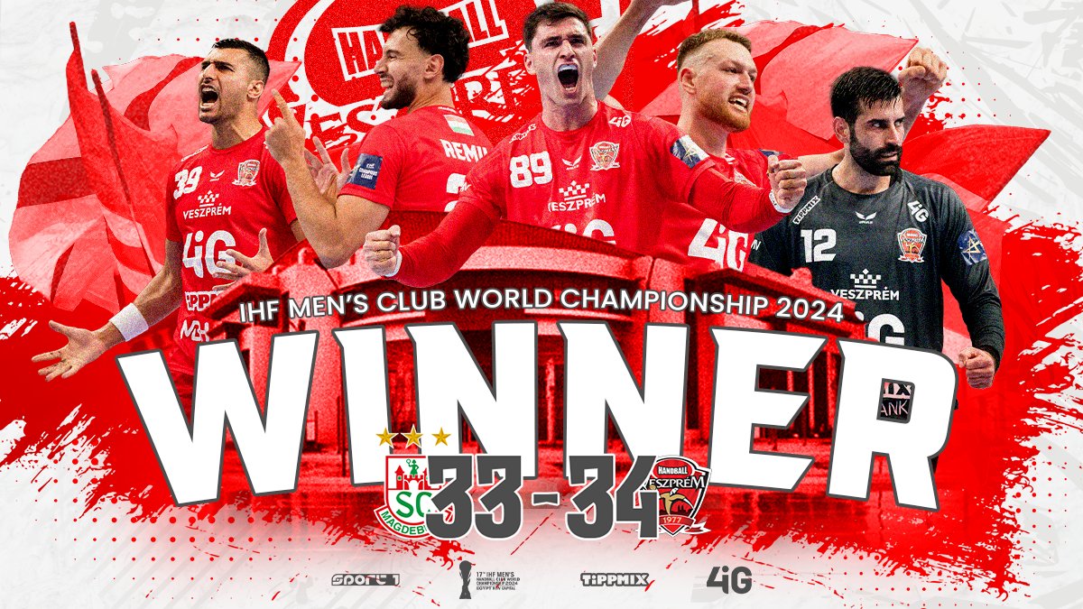 We did it! 😍🥳
After an extra time, we are Club World Champions! Well done guys! 🫡🤩
#RedUnited #HandballCity #StrongerTogether