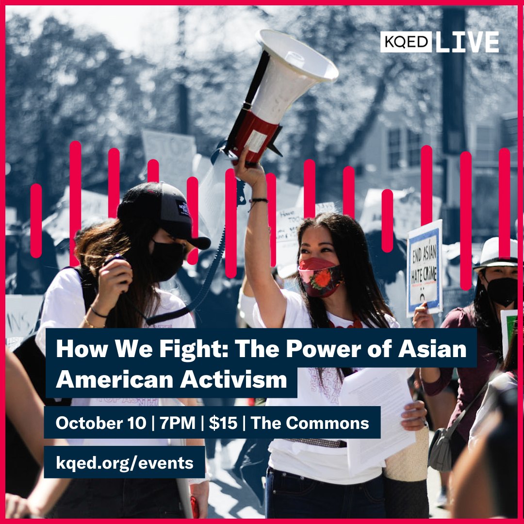 Join us Oct 10, 7 PM at The Commons in KQED for a convo on Asian American activism! <a href="/emilykwong1234/">Emily Kwong</a> &amp; Nicole Salaver share a performance on Filipino leader Patrick Salaver. <a href="/CeeLei/">Cecilia Lei</a> moderates a discussion with <a href="/RussellJeung/">Russell Jeung</a> &amp; <a href="/gregoryhwong/">Gregory Wong</a>.

🎟️ More info: kqed.org/events/4627