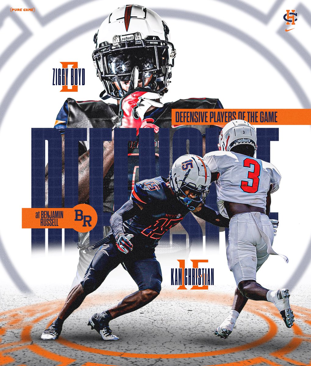 Defensive Players of the Week 
CHHS 🆚 Benjamin Russell

▫️Ziggy Boyd <a href="/RenardoBoyd5/">Renardo”Ziggy” Boyd🦍</a> 
▫️Kam Christian <a href="/KamChristian52/">Kameron “KAMOOO” Christian ✌🏽</a> 

#WeAreTrojans / #CHHSfootball
#OutworkYourPotential 
#SwingYourSword