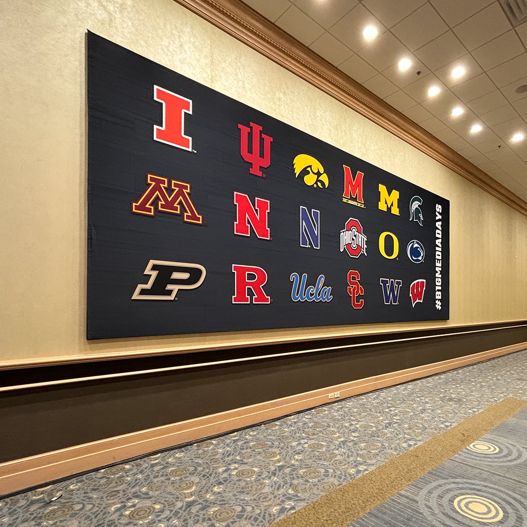 Sec_127's tweet photo. Excited to share our design work for Big Ten Basketball Media Days that tipped off yesterday! We had the honor of creating an elevated experience for all 18 schools, showcasing the passion and talent of both the men's and women's teams. #S127 #bigten https://t.co/mGHiWG7Ydh