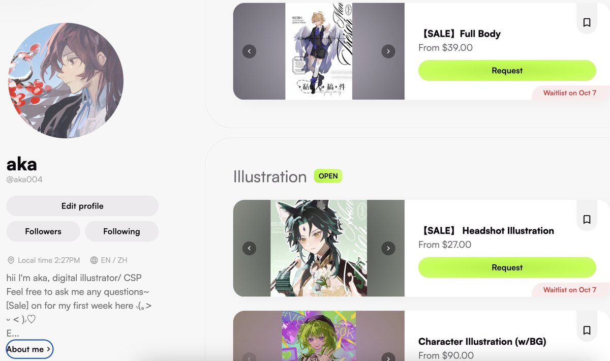 Since it's my first week on #VGen, I'm having a sale rn~ Please check it out if you can, thank you so much!
❤️&amp; 🔁 appreciated!
 #VGenOpen #VGenComm #artmoots #commissionsopen