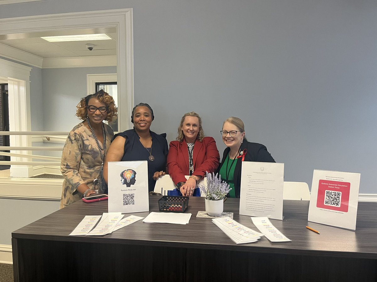 October is Dyslexia Awareness Month-#GOREDFORDYSLEXIA simulation stations in partnership with Dyslexic Minds 901 and The Erika Center at Bodine School were “eye opening,” “brain buffering,” and “engaging.” <a href="/MSCSK12/">Memphis-Shelby Co. Schools</a> <a href="/DrAWhitelaw/">Dr. Angela Whitelaw</a> <a href="/DrMarieFeagins/">Dr. Marie N. Feagins</a>