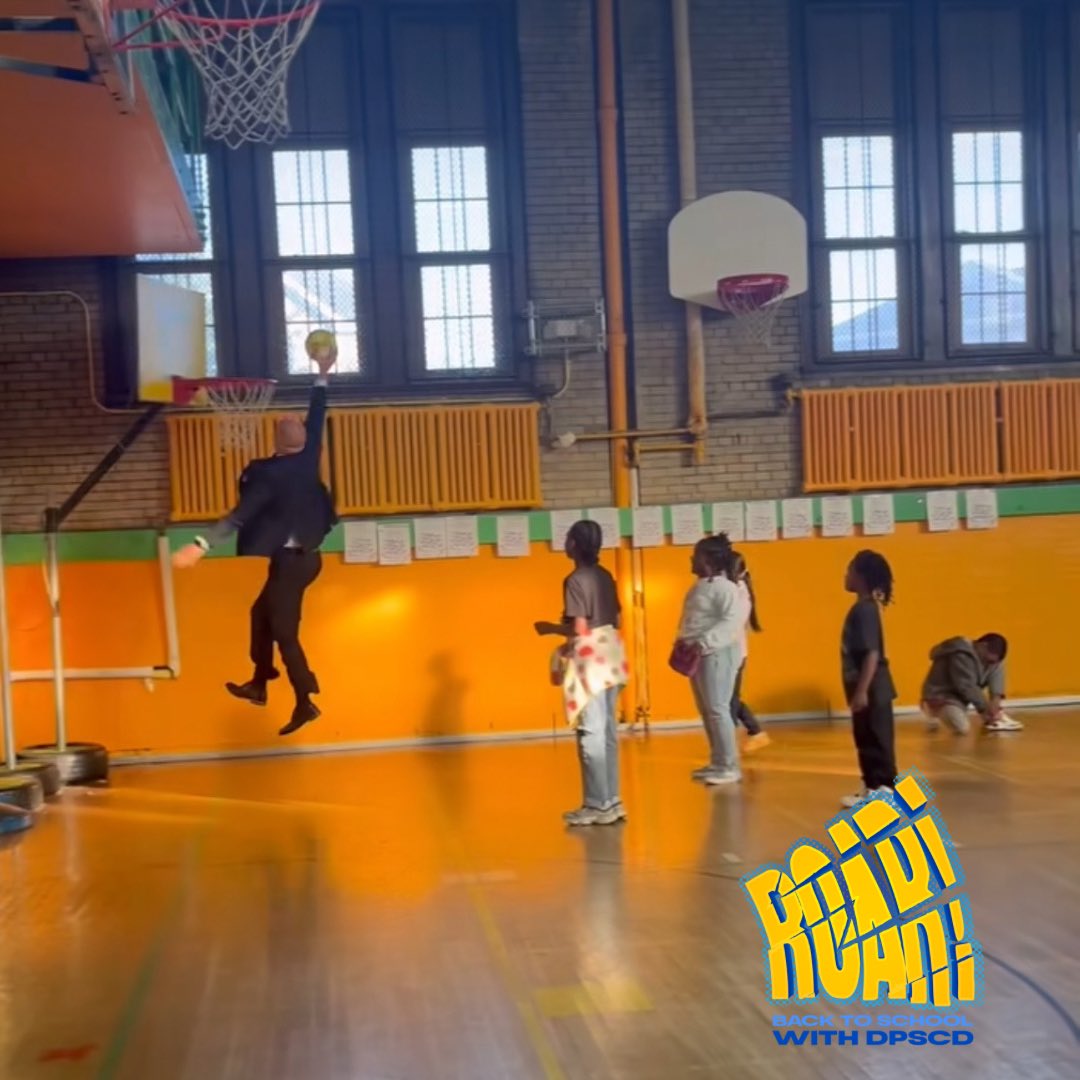 Chrystal Wilson, APR (@chrystaldetroit) on Twitter photo My Superintendent is better than yours!!
Dr. Vitti <a href="/Detroitk12/">DPSCommunityDistrict</a> put down the attendance challenge, if he dunked the students can’t miss either, not one day of school!! Challenged accepted and we are excited to support our students and watch them RISE!! My Superintendent is better than yours!!
Dr. Vitti <a href="/Detroitk12/">DPSCommunityDistrict</a> put down the attendance challenge, if he dunked the students can’t miss either, not one day of school!! Challenged accepted and we are excited to support our students and watch them RISE!!