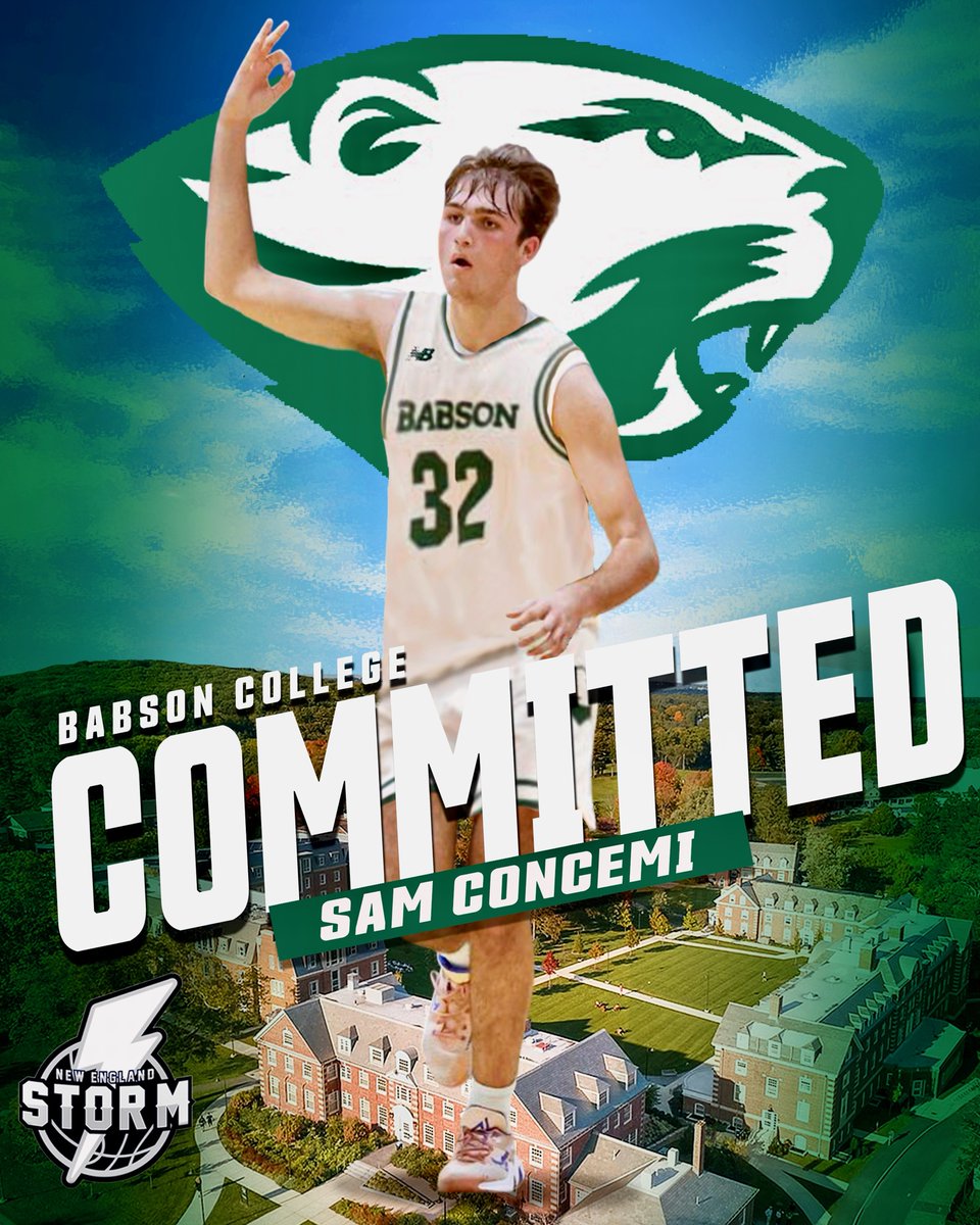 NEStormNHDir's tweet photo. Congratulations to NE Storm &amp; Andover HS 2025 6'8 Forward Sam Concemi on his commitment to Babson College. We are so proud of you, Sam, and thank you for believing in our program. This marks the 5th Storm commit in the class of 2025. https://t.co/b7iCK7wtSK