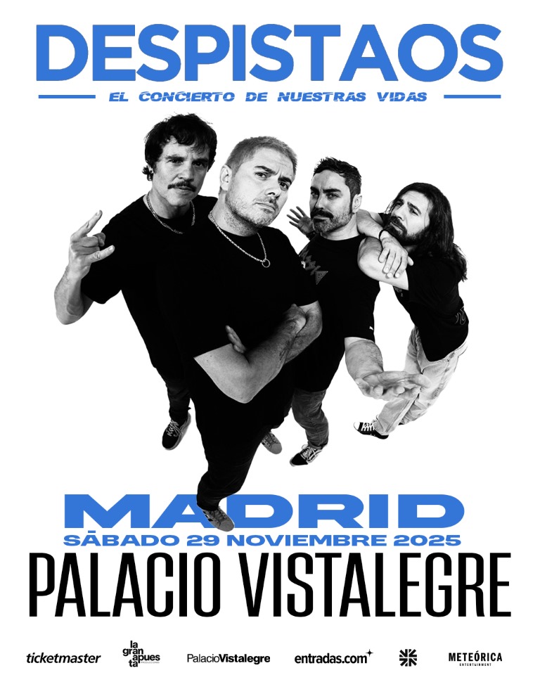 Despistaos's tweet image. 💙 EL CONCIERTO DE NUESTRAS VIDAS 💙

🎟️ Entradas a la venta el lunes 07/10 a las 12.00 con precio especial de lanzamiento.

#Despistaos #Conciertos2025