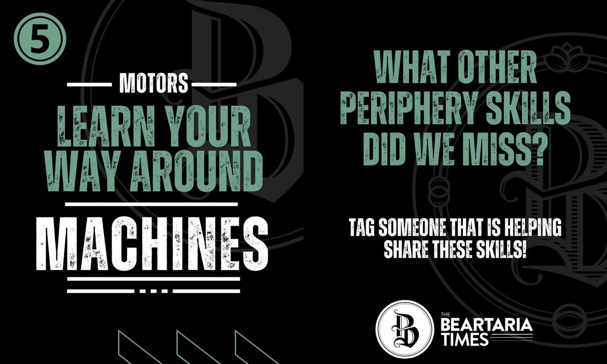 BeartariaTimes's tweet photo. What did we miss? Tag a great resource for this knowledge!

@BeartariaTimes

#BeartariaTimes
#TheBeartariaTimes
#Beartaria
#Homesteading
#Skills https://t.co/1TrpQTXlxk