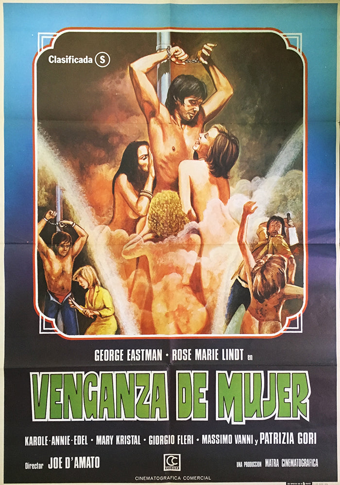 TheFilmFair's tweet photo. Spanish film poster for #EmanuelleAndFrançoise aka #BloodVengeance #EmanuellesRevenge (1975 - Dir. #JoeDAmato) #GeorgeEastman #RosemarieLindt https://t.co/7GbNzdleRN