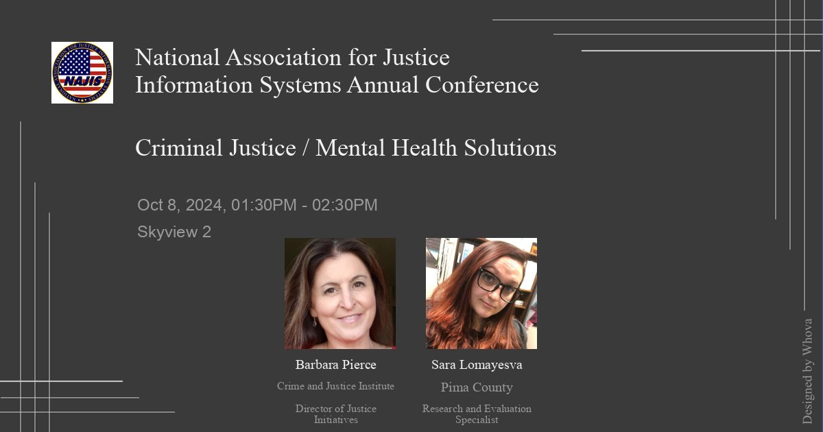 We're excited to announce that National Association for Justice Information Systems Annual Conference is happening October 7 – 10, 2024! Please contact us for more information on how to register for the event! - via #Whova Event Platform