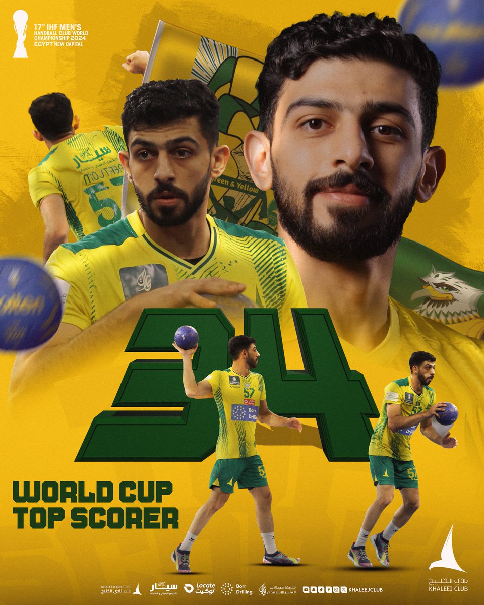 Khaleejclub's tweet photo. لاعـبـنـا الـسـوبـر «أبو چابي» هـدّاف بـطولـة الـعـالـم للأنـديـة لـمـوسـم 2024 🤩🤾🏻‍♂️ 

شـق الـشـبـك .. نـسـخـة الـخليـج😌 https://t.co/DkzhG3bCxf