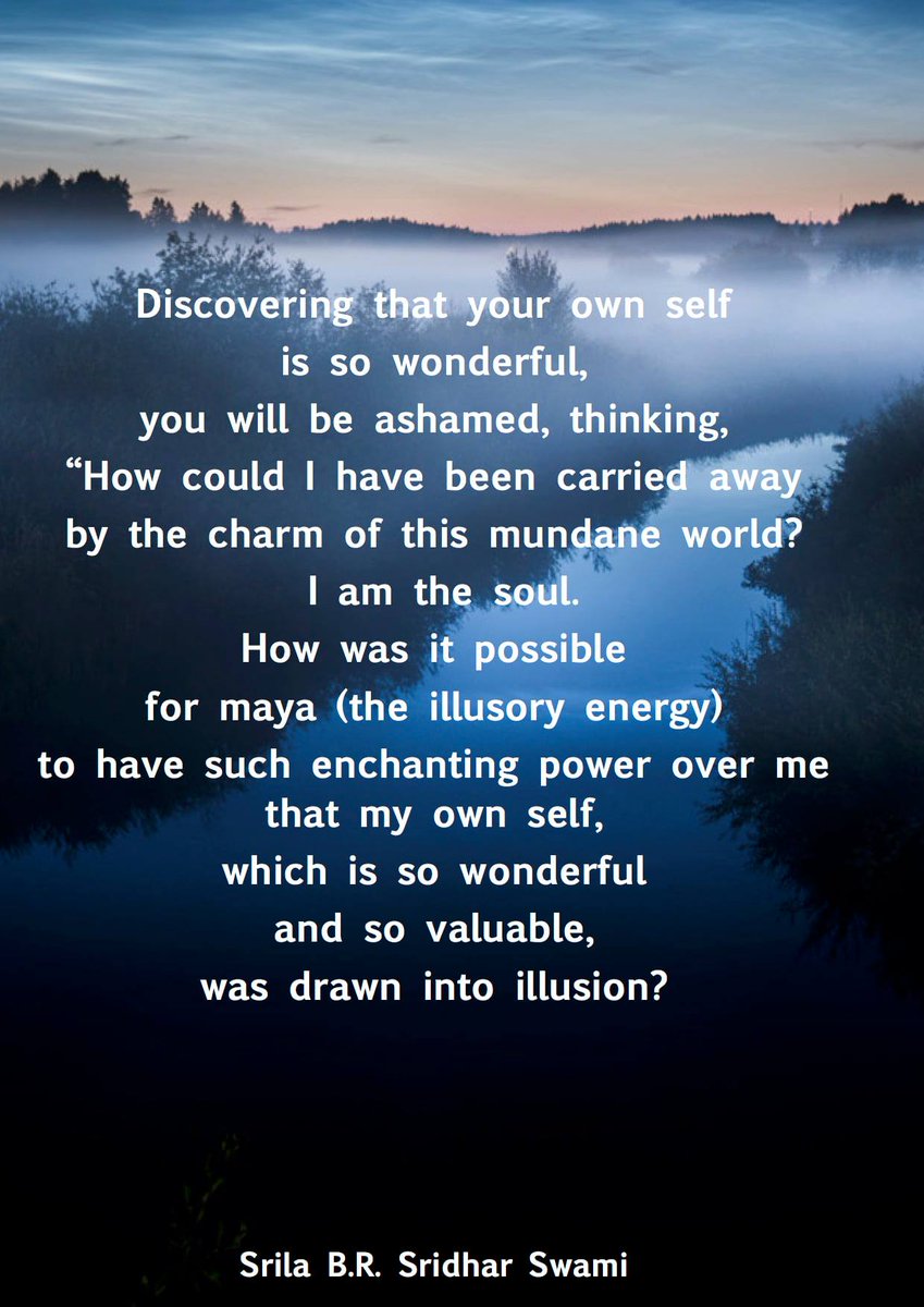 The only solace we have in this treacherous world is spirituality! 🙏 #quoteoftheday #SPIRITUAL #spiritualawakening #bhakti #yoga