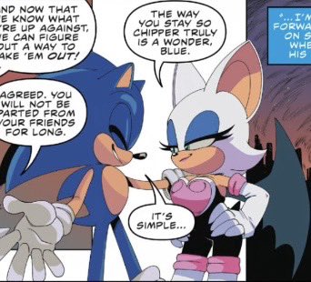 DBlueshi's tweet photo. I’m pretty much convinced Sonic and Rouge are just sassy besties atp lmao https://t.co/AWDqx7TorC