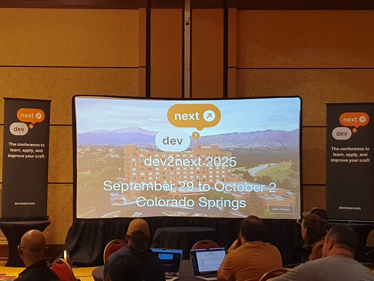 MaritvanDijk77's tweet image. Mark your calendars for next year's @dev2next: Sept 29 - Oct 2, 2025
#dev2next #dev2next2025