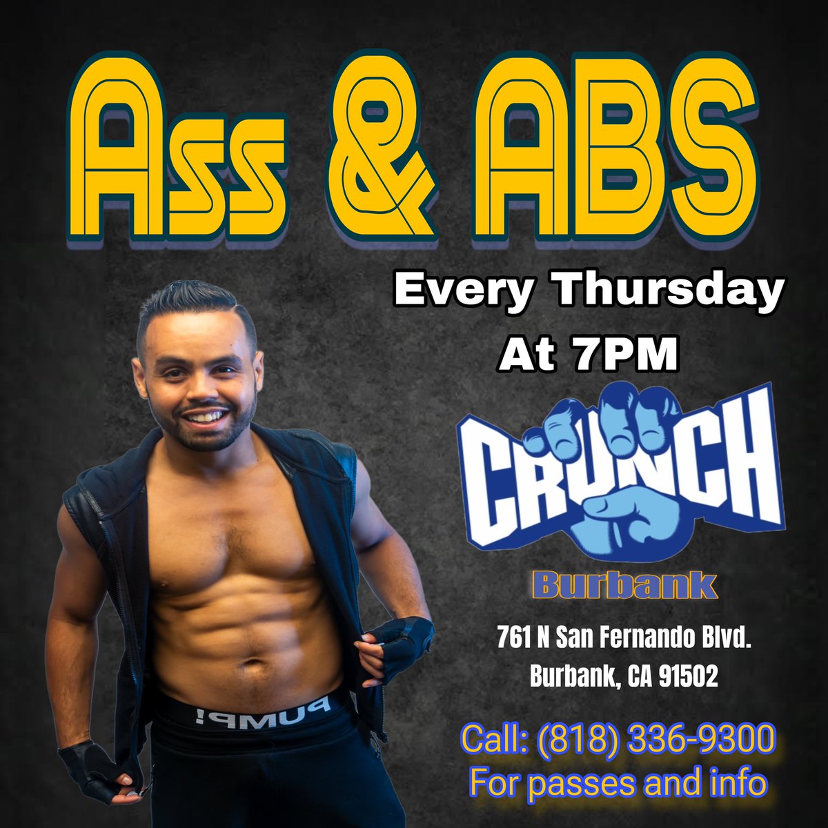 Danilofnsilva's tweet photo. Every Thursday I work/teach in #Burbank @CrunchGym #CrunchBurbank - Guest Passes are available 💪💪 #Danilofnsilva #Zumba #AbsClass #WorkOut https://t.co/f5X4gSD3Nr
