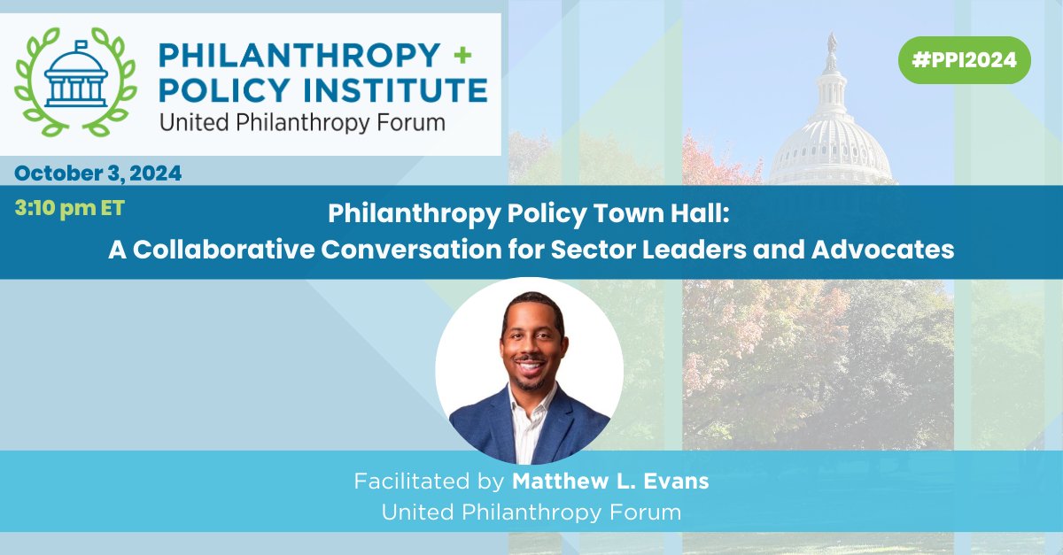 🎤 We're wrapping up #PPI2024 with a philanthropy policy town hall! Sector leaders and advocates are voicing concerns, sharing insights, and exploring solutions to pressing policy challenges during this unique and pivotal time for the sector. #PhilanthropyAdvocates