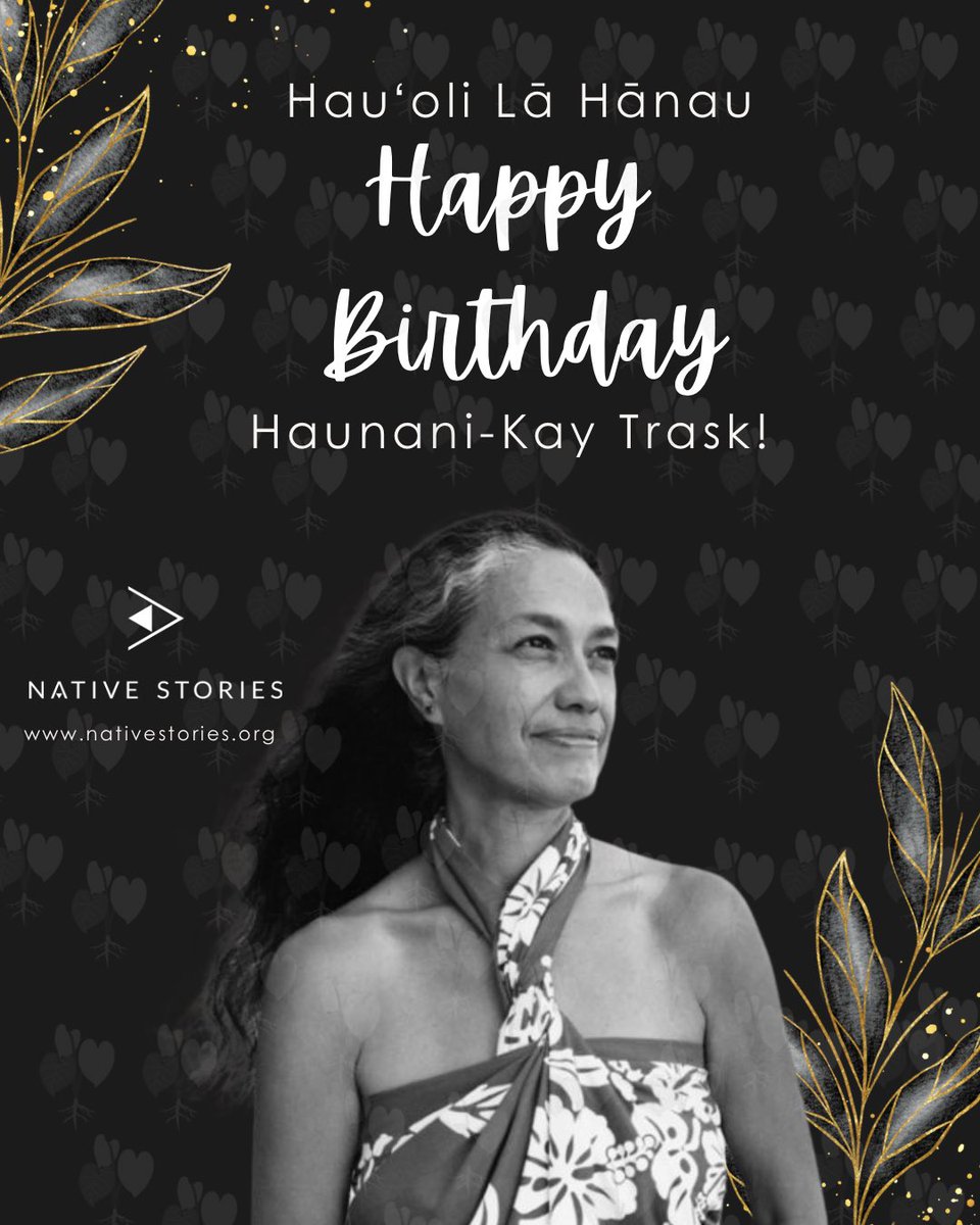 ✨Hauʻoli Lā Hānau e Haunani-Kay Trask ✨ A fearless advocate for Hawaiian sovereignty and Indigenous rights, her powerful voice continues to inspire. At Native Stories, we perpetuate her legacy by advancing Indigenous wisdom through storytelling! 

nativestories.org