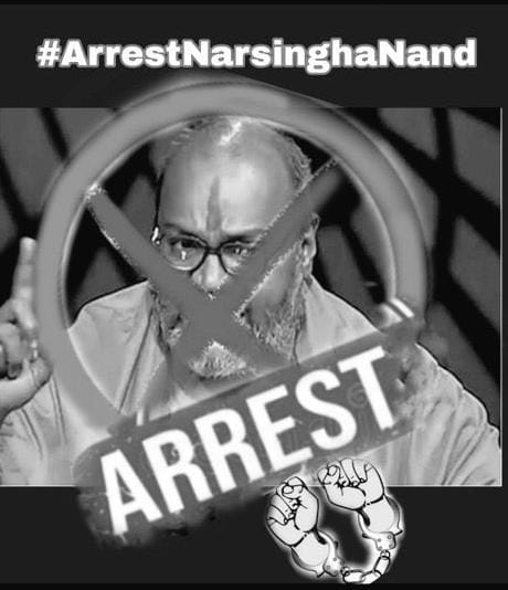 अब गिरफ्तारी करनी होगी सिर्फ FIR से काम नहीं चलेगा 
अब हम नबी के शान में ऐसे ऐरे गेरो को बर्दाश नहीं करेंगे।
#arrestNarsinghanand <a href="/PMOIndia/">PMO India</a>  RT रुकने नहीं है इस अघोरी की गिरफ्तारी होने तक