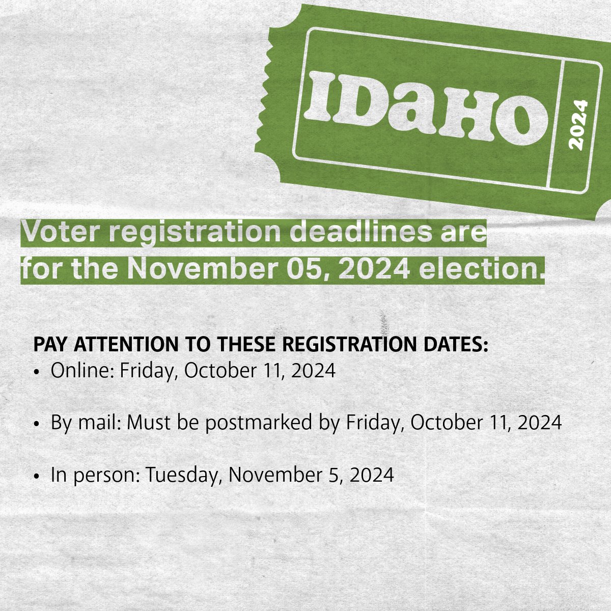 Visit vote.gov today to learn more and ensure you’re ready to make a difference in the upcoming elections. Every vote counts and YOUR VOICE MATTERS!✨