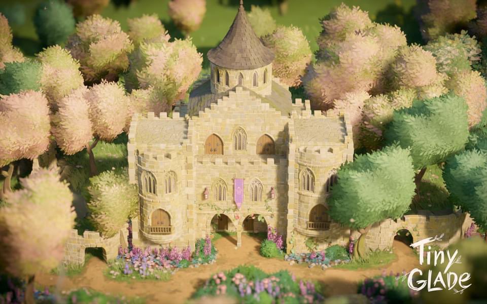 Just discovered Tiny Glade and I am already obsessed! Having so much fun building this little village. Not finished yet, but so happy with how it is turning out. #TinyGlade #Tinygladebuild