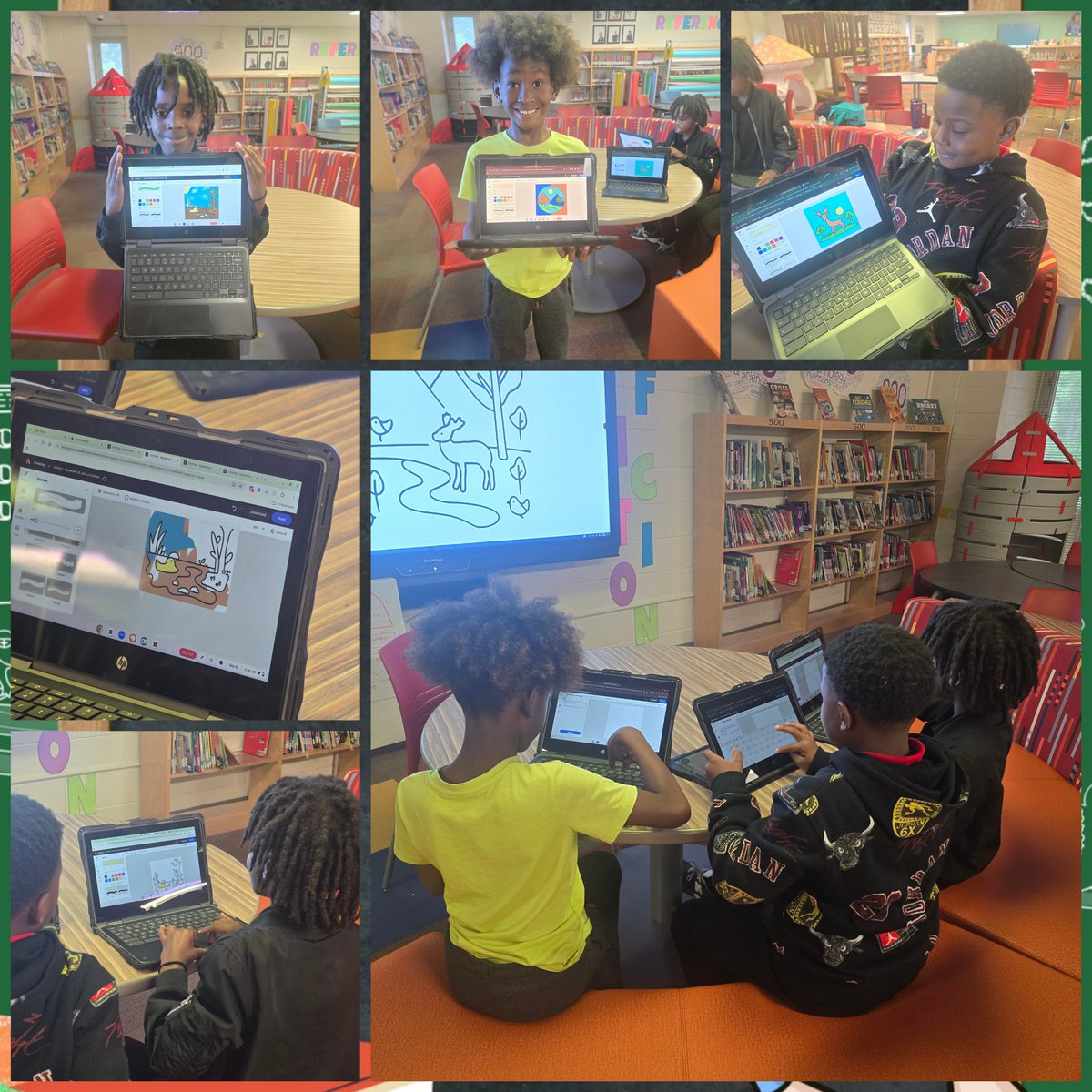 APSITDominique's tweet photo. Check out how these students brought habitats to life with the Generate Coloring Page feature in @AdobeExpress! Their creativity shined through as they designed and digitally colored images of geographic regions. #AdobeExpress #ACELeader #AdobeCreative #APSITInspires https://t.co/I7Fn09hnGe