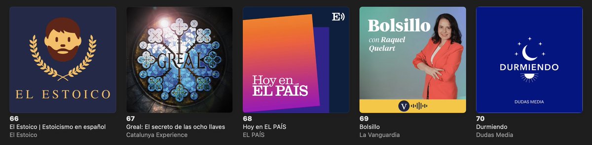 Greal: El secreto de las ocho llaves sigue avanzando en los rankings de <a href="/SpotifySpain/">Spotify Spain</a> y <a href="/ApplePodcasts/">Apple Podcasts</a>, ya acercándose al top 50 en ambas plataformas 😊

¡Despacito y buena letra!

¿Todavía no lo has escuchado?

open.spotify.com/show/3Ges7kwp7…