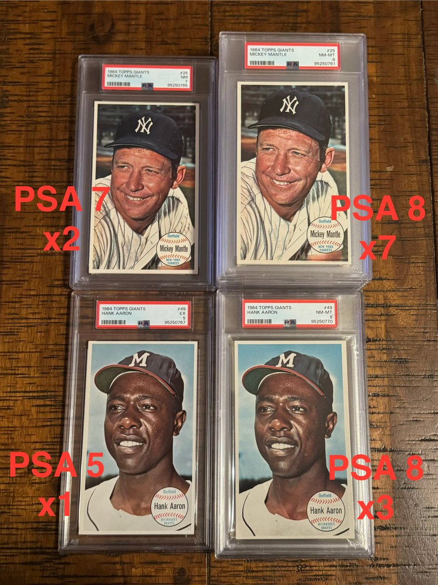 JoshInPDX's tweet image. Then vs Now! Cards came back in exactly 45 business days. Pretty happy with the grades! Find them in my eBay ebay.com/usr/pdxsamples
#ebay @PSAcard