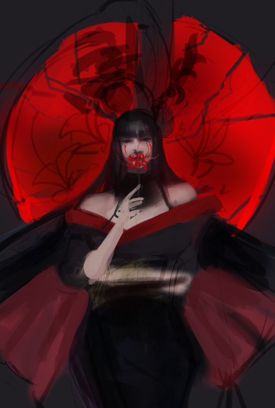 coolmomxiv's tweet photo. the idea was the flwer petals form tear streaks down her face and bunny ears in a cracked moon https://t.co/DTTeTu0VEB