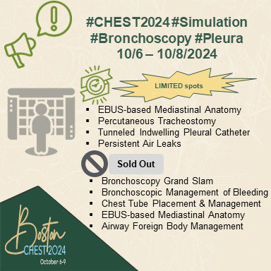 One of my favorite activities at <a href="/accpchest/">CHEST</a> #CHEST2024 #Simulation 

🚨 Sign up now! #Bronchoscopy #Pleura 
#CHESTTrainees