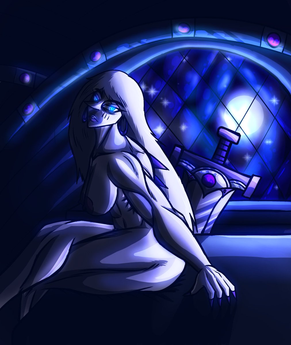 Surprise Visit (OC Art)

"Imagine I hadn't realized it was you. I'd have beheaded you from across the room. I suggest you leave, madam. Unless you have something to say, hm?"