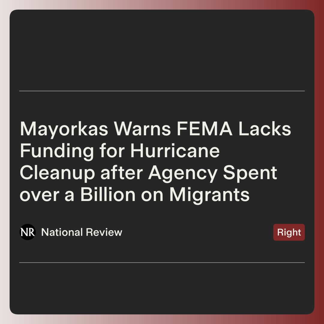 🇺🇸 Homeland Security Secretary Alejandro Mayorkas said Wednesday that FEMA lacks the necessary funds to fully support recovery efforts following Hurricane Helene, which has claimed more than 160 lives.
ground.news/article/mayork…